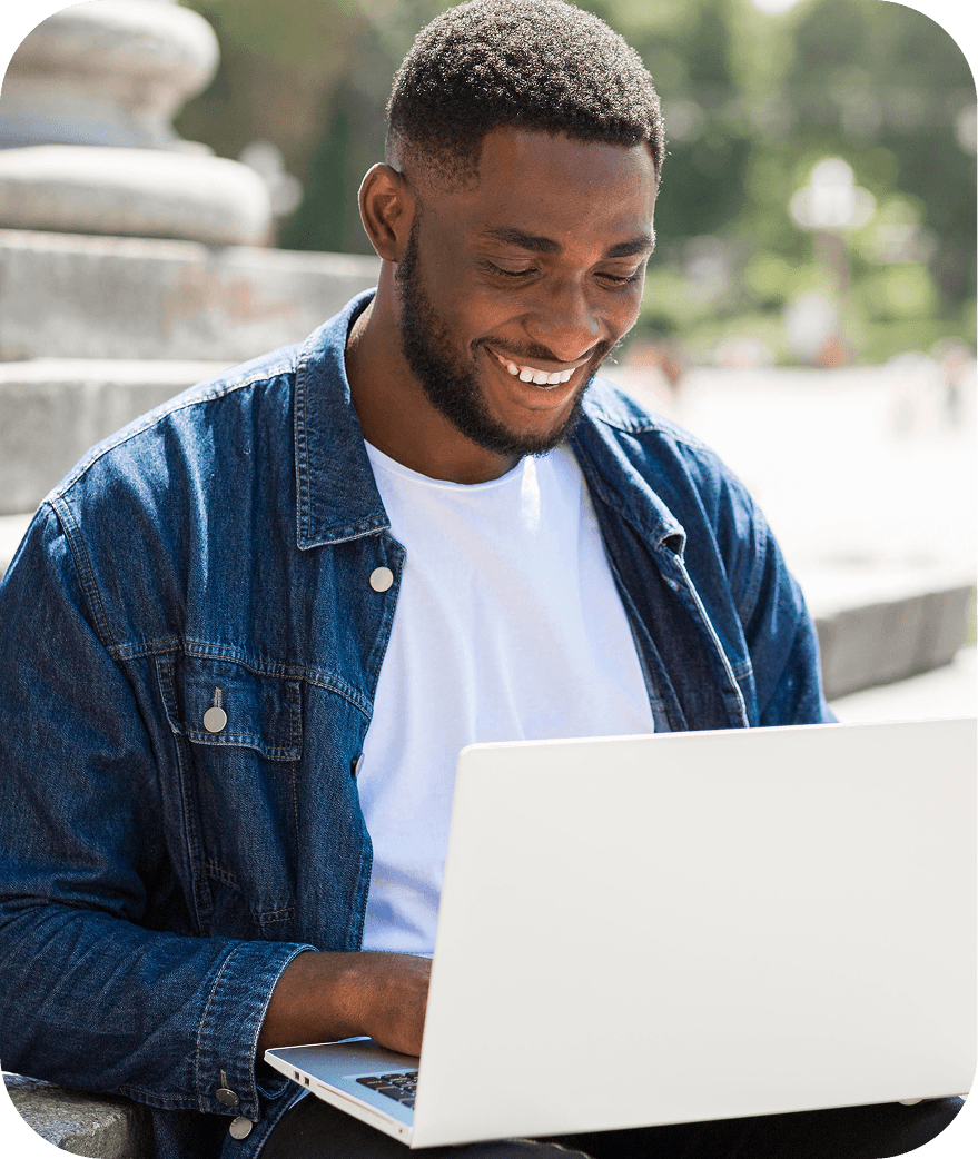 Educator with students